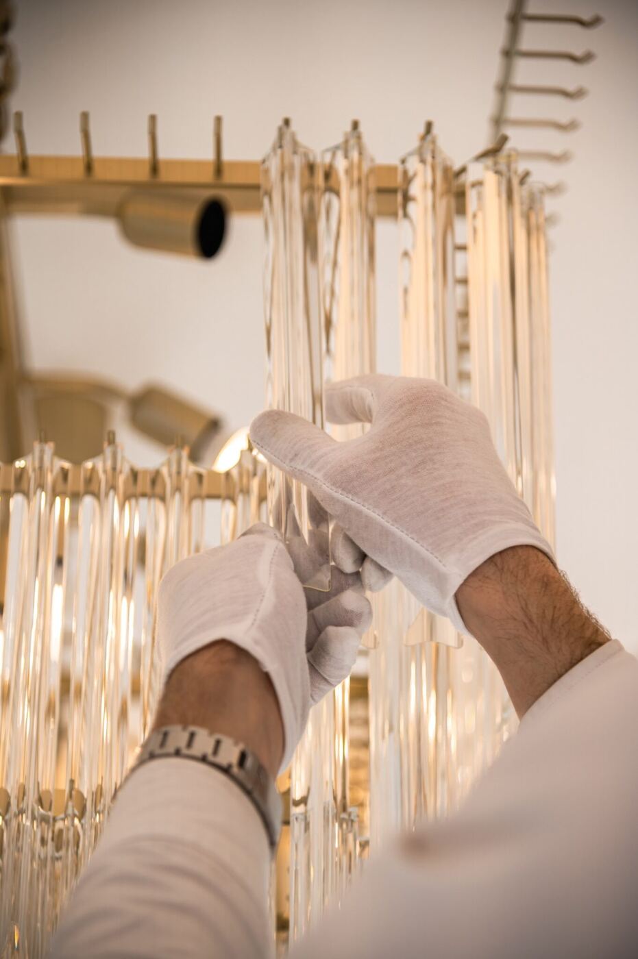 Soda and Lime, a Murano Cristallo Chandelier