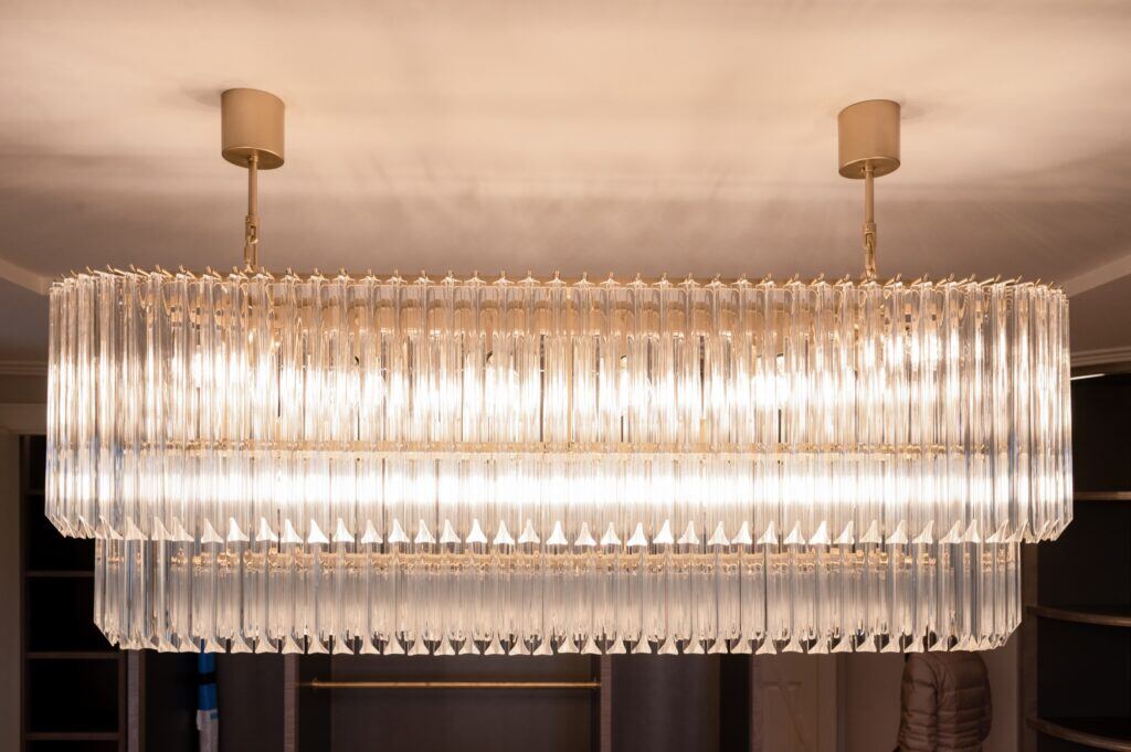 Soda and Lime, a Murano Cristallo Chandelier