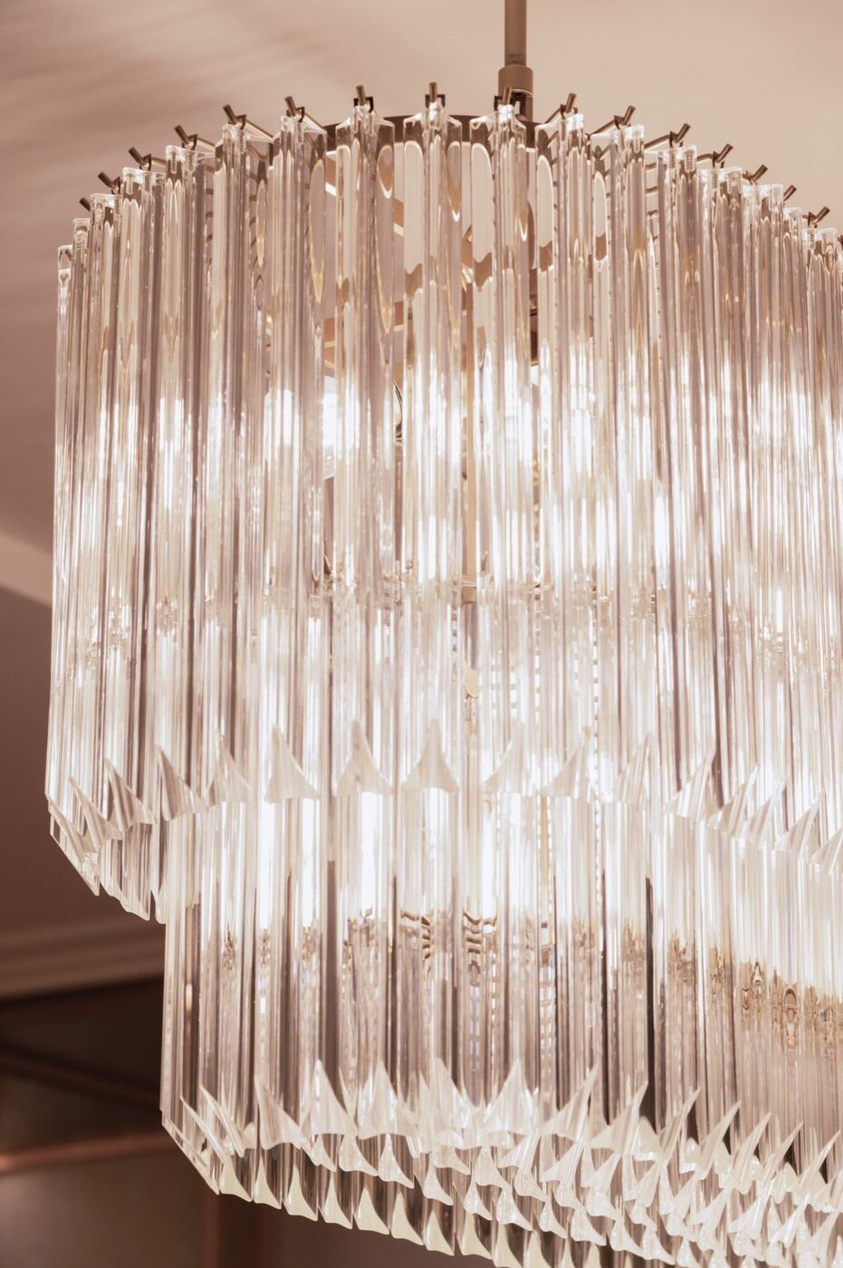 Soda and Lime, a Murano Cristallo Chandelier